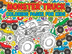 Spiel Ausmalbilder Monstertruck für Kinder Online