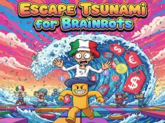 Spiel Entkomme dem Tsunami für Brainrots Online