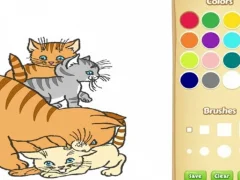 Spiel Katzen Malbuch für Kinder Online