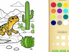 Spiel Wüstentiere Malbuch für Kinder Online