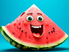 Spiel Früchte zusammenfügen: Falten Sie die Wassermelone! Online