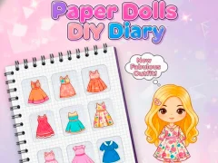 Spiel DIY-Tagebuch für Papierpuppen Online