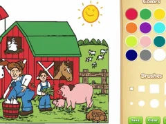 Spiel Farm Malbuch für Kinder Online