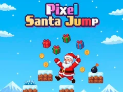 Spiel Pixel-Weihnachtsmann-Sprung Online