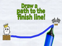 Spiel Zeichnen Sie einen Weg zur Ziellinie! Online