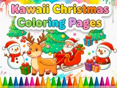 Spiel Kawaii-Weihnachts-Malvorlagen Online