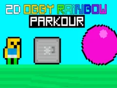 Spiel 2D Obby Rainbow Parkour Online