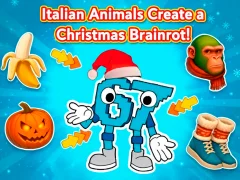 Spiel Italienische Tiere kreieren einen weihnachtlichen Brainrot! Online