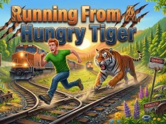 Spiel Auf der Flucht vor einem hungrigen Tiger Online