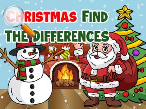 Spiel Weihnachten finden Sie die Unterschiede Online
