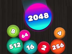 Spiel 2048 Puzzle: Schließen Sie die Kugeln an Online