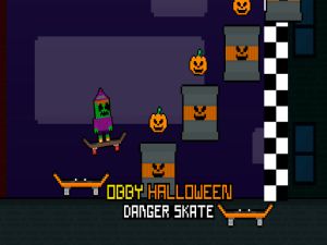 Spiel Obby Halloween Gefahr Skate Online