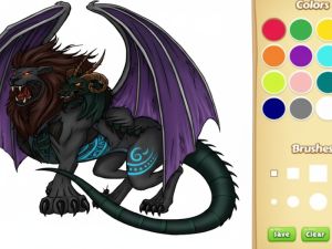 Spiel Malbuch für Drachen Chimäre Online