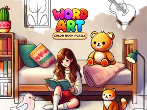 Spiel Wortkunst: Farbbuch-Puzzle Online
