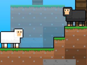 Spiel Netter Schafshimmelblock Online