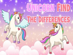 Spiel Einhorn finden die Unterschiede Online