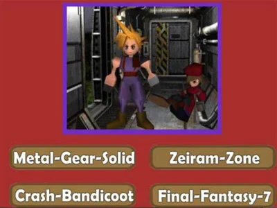 Spiel Nostalgisches Playstation1-Quiz Online
