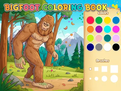 Spiel Bigfoot-Malbuch Online