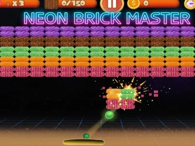Spiel Neon Brick Blast Master Online