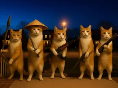 Spiel Katze mit einer Waffe Clicker Evolution Online