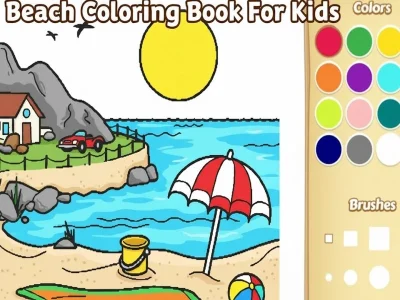 Spiel Strand-Malbuch für Kinder Online Spiel Strand-Malbuch für Kinder Online
