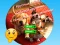 Spiel Rundes Puzzle: Bilder mit niedlichen Welpen sammeln Online