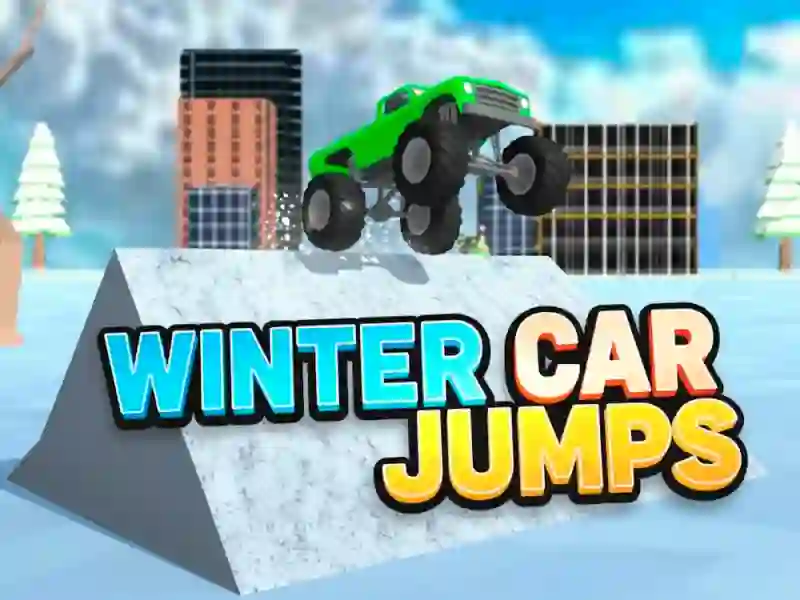 Spiel Winterliche Autosprünge Online