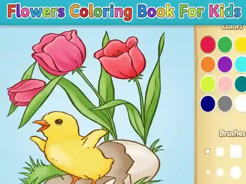 Spiel Blumen-Malbuch für Kinder Online Spiel Blumen-Malbuch für Kinder Online