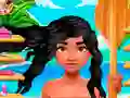 Spiel Polynesische Prinzessin: echte Haarschnitte Online