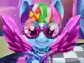 Spiel Regenbogenpony: Echte Haarschnitte Online