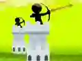 Spiel Stickman Bogenschütze Schloss Online