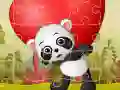 Spiel Süße Valentinstags-Tiere Puzzles Online
