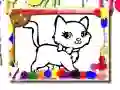 Spiel Süße Katzen Ausmalen Online