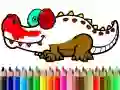 Spiel Zurück zur Schule: Alligator Ausmalen Online Spiel Zurück zur Schule: Alligator Ausmalen Online