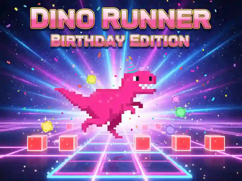 Spiel Dino Runner Geburtstagsausgabe Online