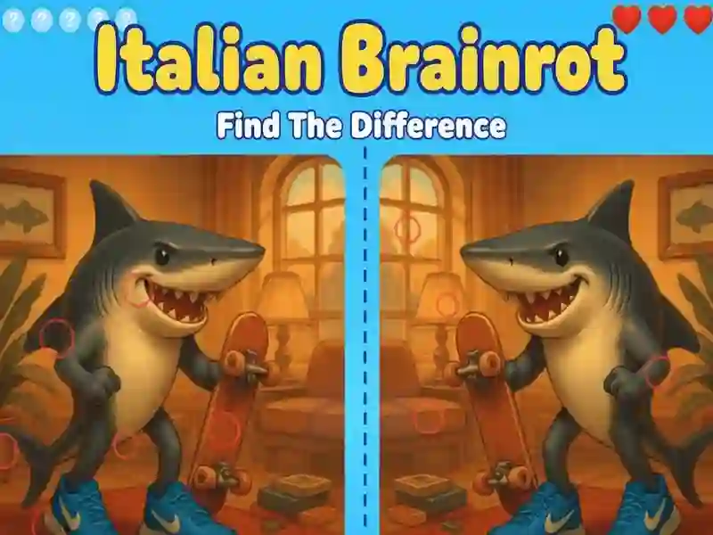 Spiel Italienischer Brainrot: Finden Sie den Unterschied Online Spiel Italienischer Brainrot: Finden Sie den Unterschied Online