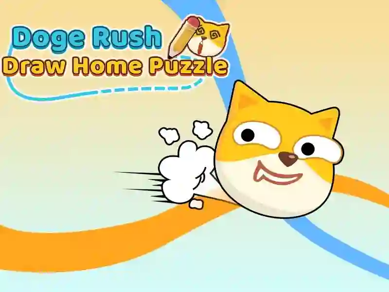 Spiel Doge Rush zeichnen nach Hause Rätsel Online