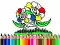 Spiel Zurück zur Schule: Blumen Ausmalen Online Spiel Zurück zur Schule: Blumen Ausmalen Online