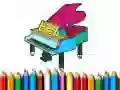 Spiel Zurück zur Schule: Klavier Malbuch Online Spiel Zurück zur Schule: Klavier Malbuch Online