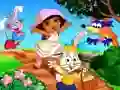Spiel Dora Frohe Ostern. Finde die Unterschiede Online Spiel Dora Frohe Ostern. Finde die Unterschiede Online