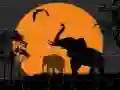 Spiel Elefant Silhouette Puzzlestück Online Spiel Elefant Silhouette Puzzlestück Online