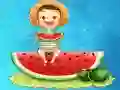 Spiel Wassermelonen- und Getränke-Puzzle Online Spiel Wassermelonen- und Getränke-Puzzle Online