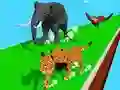 Spiel Tiertransformationsrennen 3D Online