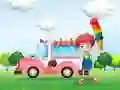 Spiel Lastwagen Ausmalen für Kinder Online