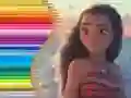 Spiel Malbuch für Moana Online