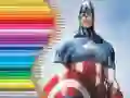 Spiel Malbuch für Captain America Online