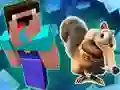 Spiel Noob Parkour: Schnee-Zeitalter Online