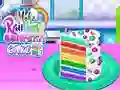 Spiel Mache einen Regenbogen-Konfetti-Kuchen Online