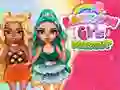Spiel Regenbogen Mädchen Mode Herausforderung Online