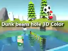 Spiel Bohnen im 3D-Farbloch versenken Online